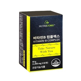 Nutricore Vitamin B Complex 1000mg x 60 tablets / 뉴트리코어 비타민B 컴플렉스 1000mg x 60정