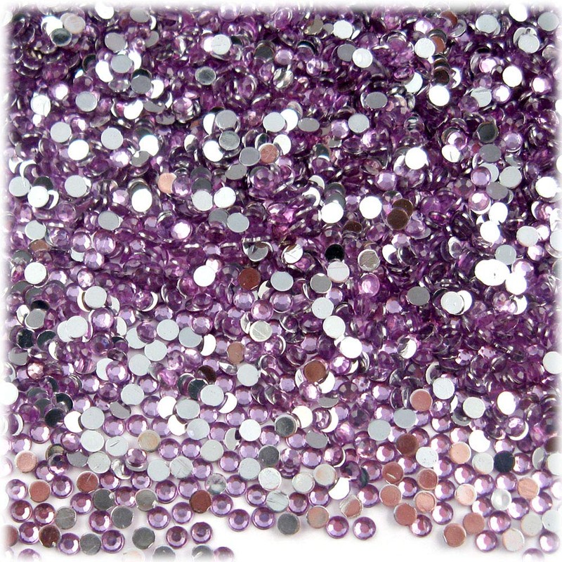The Crafts Outlet 5,050pc Rhinestones Round 2mm Tiny for Nails