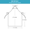 Surblue Waterproof Rubber Vinyl Apron, Anti-Corrosion Rubber 47" Plus Aprons,