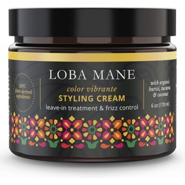 Crema de peinado Color Vibrante Protege el color, define el estilo, nutre, hidrata y domina el encrespamiento Todo natural y orgánico (6 oz)