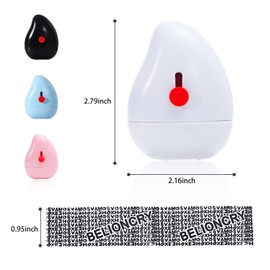 Belioncry Identity Theft Protection Roller Stamp 2.0 Generation with Ceramic Box Opener Block Address and Protect Your Privacy Information Self-Inking Roller Stamp （White, Normal