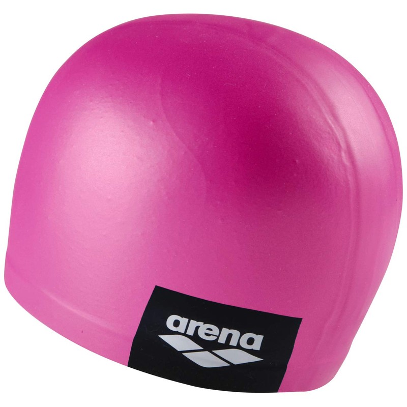 arena Logo Moulded Swim Cap, Pink