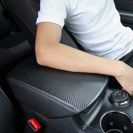 TDOFYH Car Center Console Armrest Cover for Jeep Grand Cherokee 2011-2020 2021 Accessories Arm Rest Box Pad Console Lid Protection Saver for Grand Cherokee Console Cover (Black line)