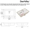 DeerValley 23.9"x15.79" Undermount Bathroom Sink Rectangular Undermount Sink White Ceramic
