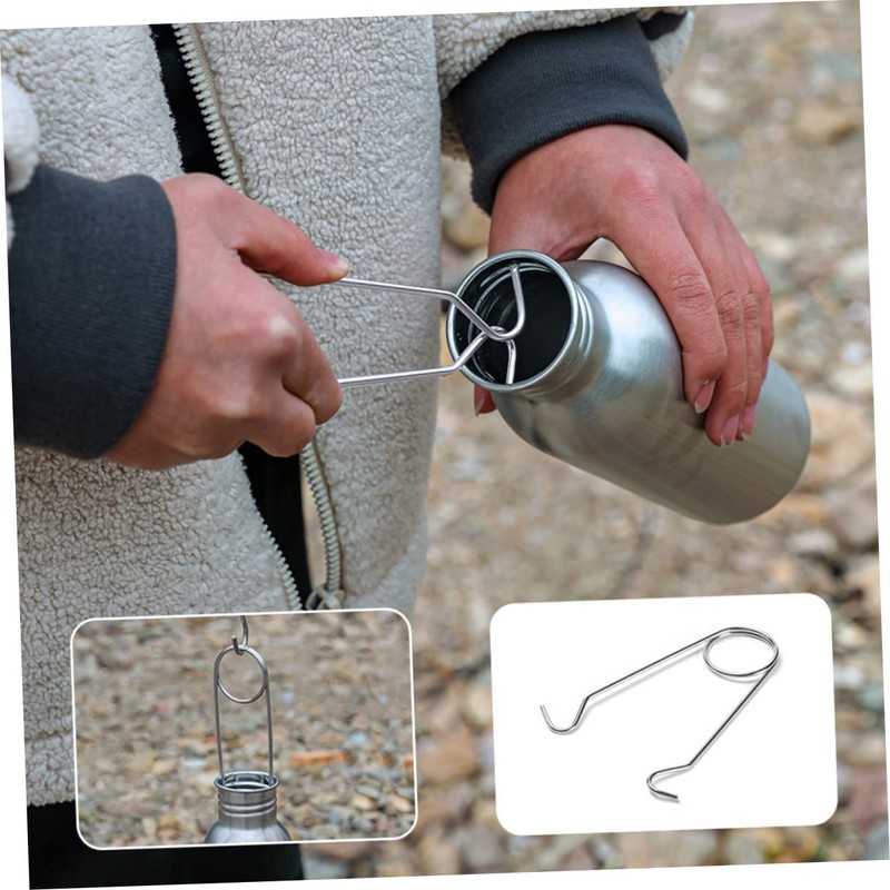 GRIRIW 2Pcs Stainless Steel Bottle Hanger Fish Mouth Spreaders Durable