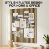 TEHAUX Felt Dart Board Wall Protector, Wood Grain Foldable Square
