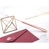 MUSROD 9" Rose Gold Metal Letter Opener with Minimalist Design,