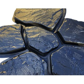 AUTUMN Flagstone Mold for Concrete, DIY Flagstone Pavers, Set of 6 - 1 Set of 6