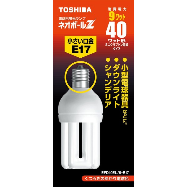 TOSHIBA Neo Ball Z 40 Watt Mini Krypton Bulb Type