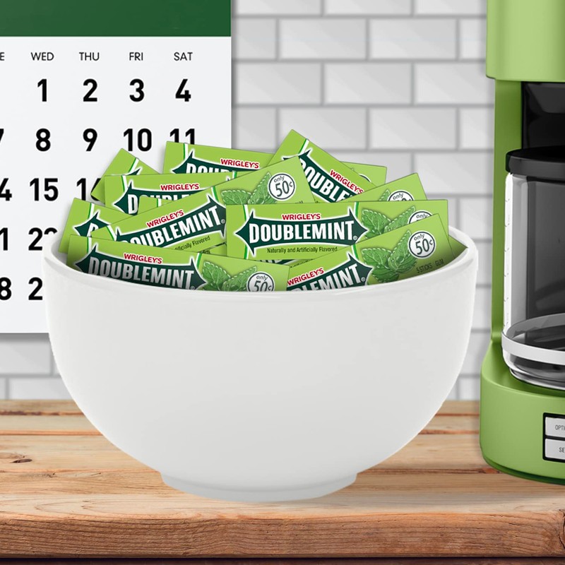 WRIGLEY'S DOUBLEMINT Chewing Gum Bulk Pack, 5 Stick (Pack of
