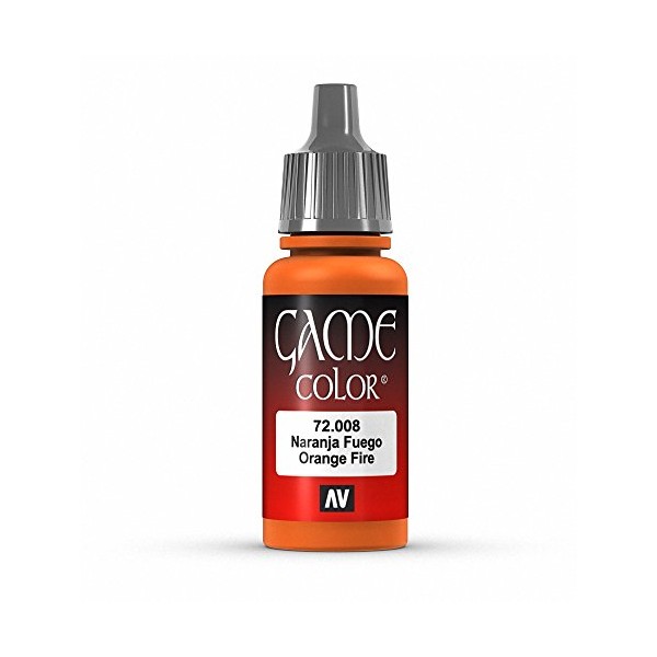Vallejo Game Color 17ml Arylic Paint - Orange Fire