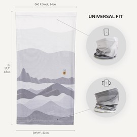 Performance neck gaiter for Men and Women - UV & elemental shield all season sport mask (white)