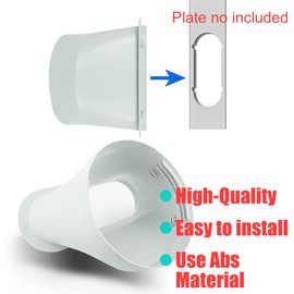 DVECUE Exhaust Hose Window Adapter for Portable Air Conditioner AC Exhaust Tube Connector,Grey