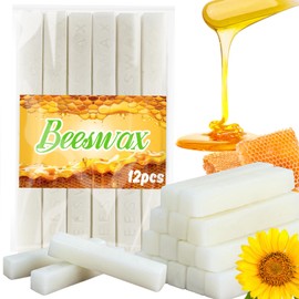 Sukh White Beeswax Bar - Beeswax Block - Wax Bar Wax Block Beeswax Bulk Bar of Wax Yellow Beeswax for Candles Triple Filtered for Candles,Skincare,Lip Balms,Lotions,DIY Projects