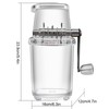 Portable Ice Crusher 1.25L Hand Cranked DIY Manual Shaved Ice
