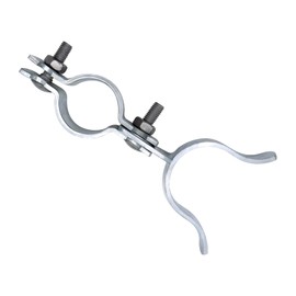 1-3/8" x 1-3/8" Fork Latch Galvanized Fence Gate Latch for Chain Link Fence Gate Frames with Padlock Hole Wall Mount to Post or Wall