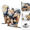 Horse Oven Mitts and Pot Holders Sets of 3 Modern