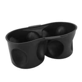 Center Console Cup Holder 1WV70DX9AA Rubber Dual Cup Holder Insert for TOWN COUNTRY 2011 to 2016 Black