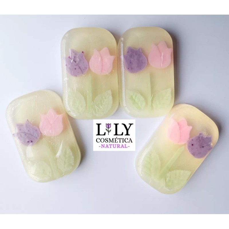 Lily Cosmética Natural 10 Jabones De Tulipanes Aroma Floral