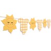 Yellow Gingham Sun Bodysuit Banner,Gingham Sunshine Baby Shower Banner