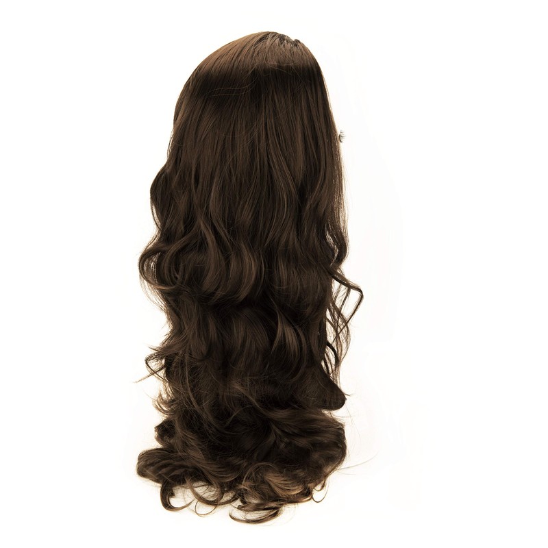 Bombshell Hair Extensions 3/4 Half Head Hair Piece 24 inches