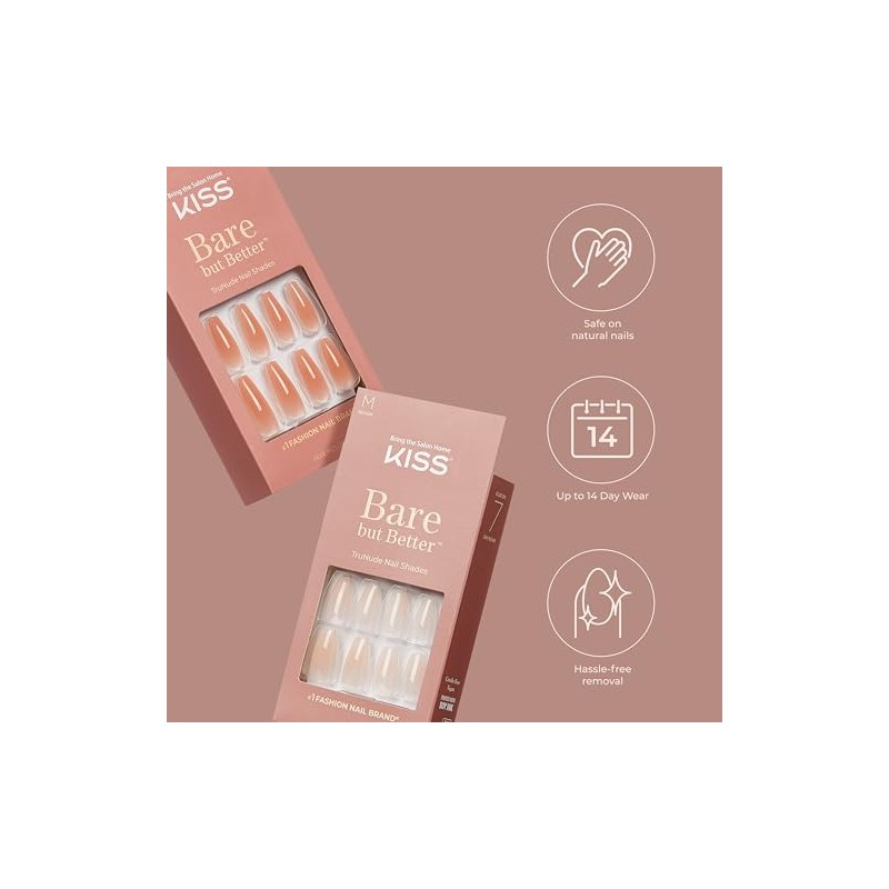 KISS Bare -But-Better Nails - Nude Nude