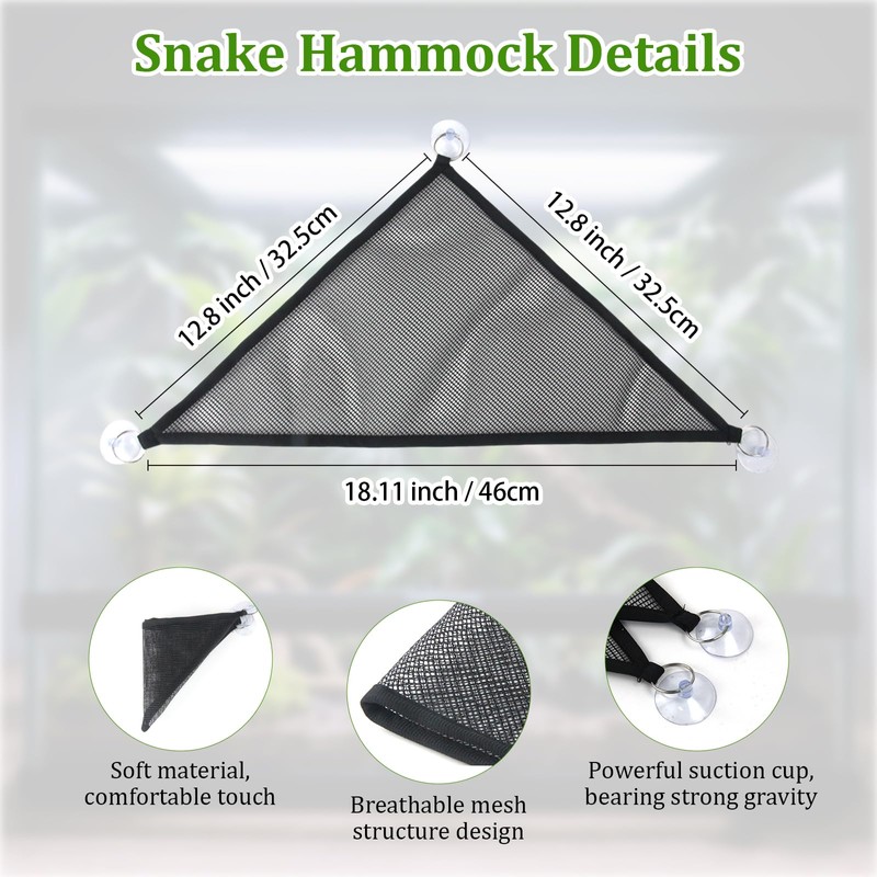 NZELSW Snake Enrichment Toys & Reptile Hammock, Snake Ball Toys