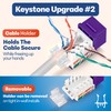 Everest Media Solutions 45° Angled CAT6 Keystone Jack in Purple