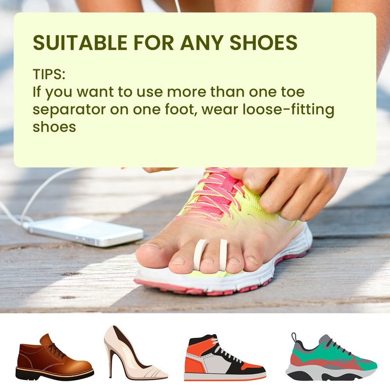 Bukihome 45 Pack Foam Toe Separators,Breathable Toe Spacers, Reduce Friction
