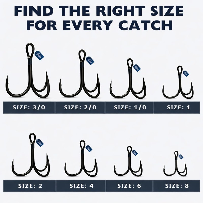 Maruto Barbless Treble Fishing Hooks, Sharp and Strong Japanese High
