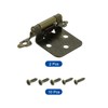 sourcing map Cabinet Kitchen Inset Hinges, 2Pcs 1/2" Overlay Semi-Concealed