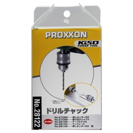 PROXXON No.28122 Drill Chuck, Mountable Size 0.03 - 0.24 inches (0.8 - 6.0 mm), Convenient for Working with Woodworking Lathes