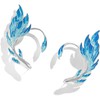 Punk Elf Ear Cuffs 2pcs Creative Painted Goldfish Tail Ear