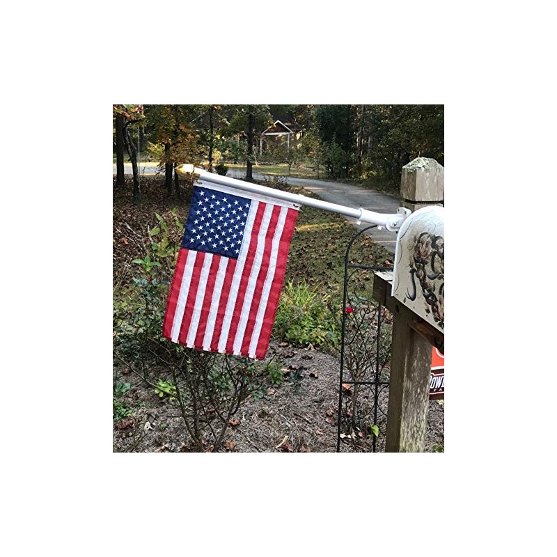 American Flag Mailbox Post Flag, Flagpole and Bracket Holder. Easy