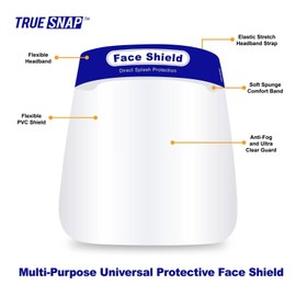 Unbranded 10-Pack Face Shield Reusable Washable Protective Cover Clear Mask Anti-Splash