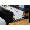 Royal Bedding Holland Table Runner, Luxury Embroidered and Hand Cutwork