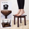 StrongTek Sturdy Bamboo Step Stool with Anti-Slip Feet, Easy-Assembly, 350