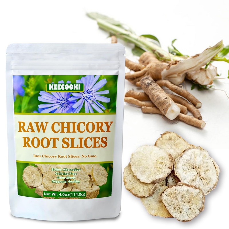 Raw Chicory Root Slices, 4.0oz(114g), 100% Natural Premium Quality Chicory