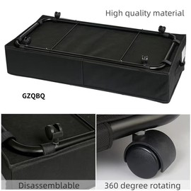 GZQBQ Underbed Storage with Wheels and Lid shoe organizer under bed, Rolling Underbed Organizer Drawer Bins with Visible Lid for Clothes, Shoes, Toys, Books, Blankets (30.70 x 17.5 x 6.29 in), Black