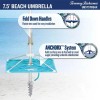 Tommy Bahama 7.5' Beach Umbrella w/ Tilt BLUE