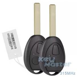 KeyMaster 2x for Mini Cooper 2002 2003 2004 2005 315MHz PCF7930 Chip Remote Key Fob -HU92