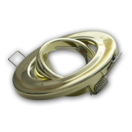 3x MR16 Lamp Mounting Frame Brass Swivel