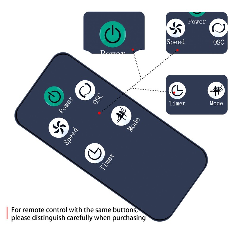 HZIME Generic Remote Control Suitable for Belaco 32Inch Tower fan