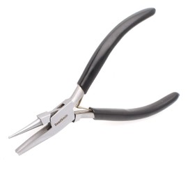 The Beadsmith Concave (Hollow)/Round Nose Piers – Wire Looping and Wire Bending Plier – 5 inches (127mm) - Tool for Jewelry Making