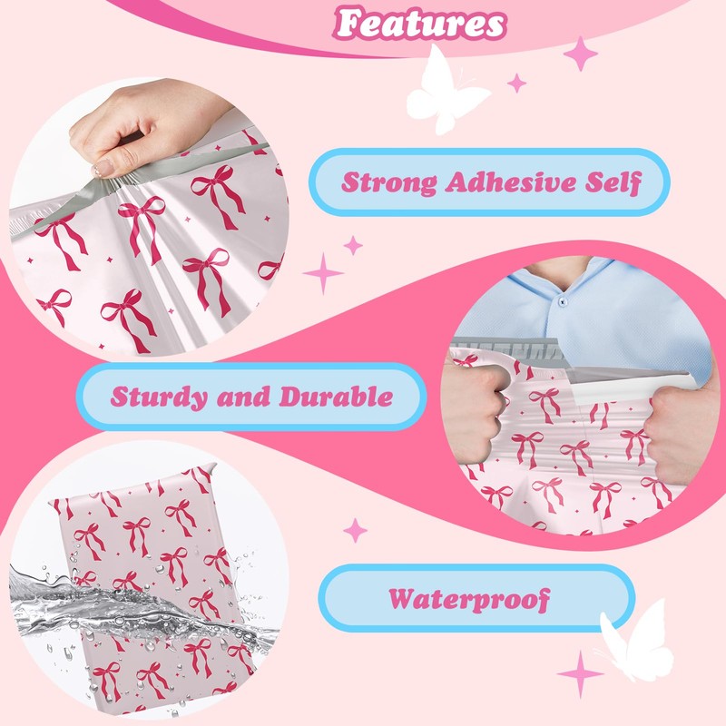 Fuxury Poly Mailers 10x13 Inch 50Pcs Shipping Bags for Clothing