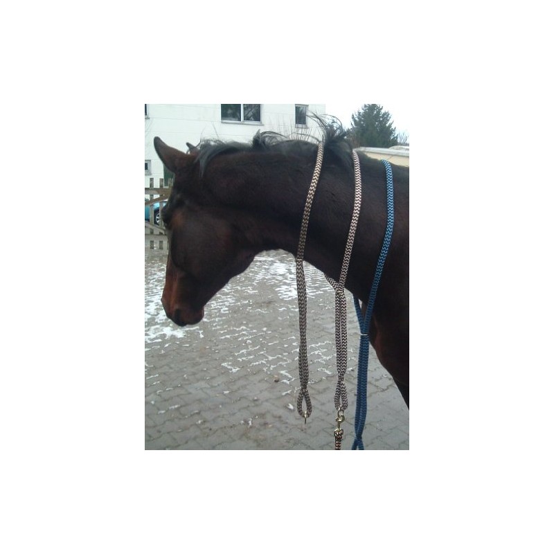 Cotton Neck Ring Horse Riding Brown / Natural Size Full