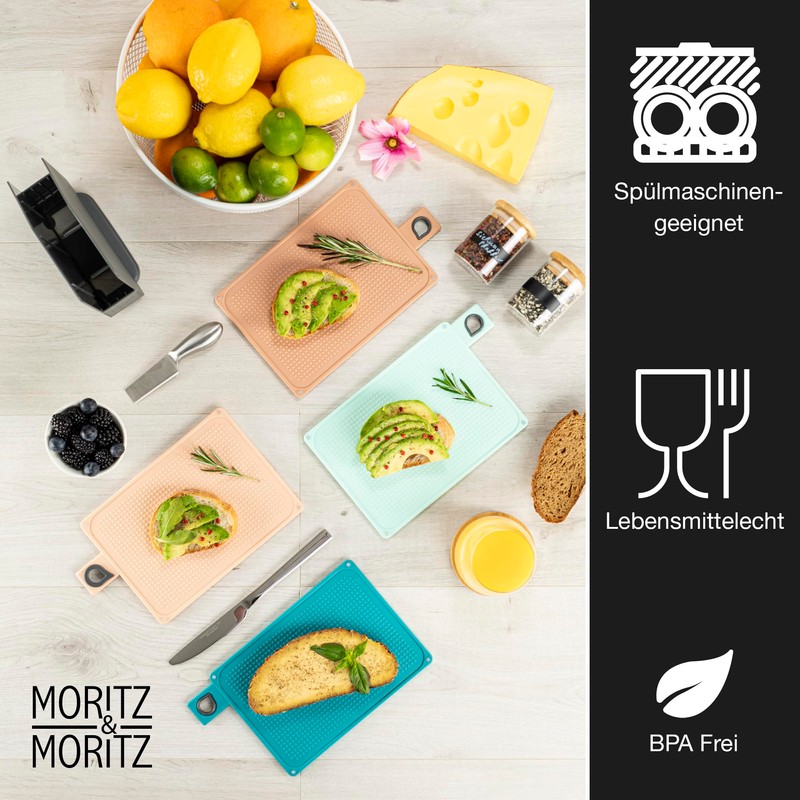 Moritz & Moritz 4 x Breakfast Boards, Dishwasher Safe, 20.5
