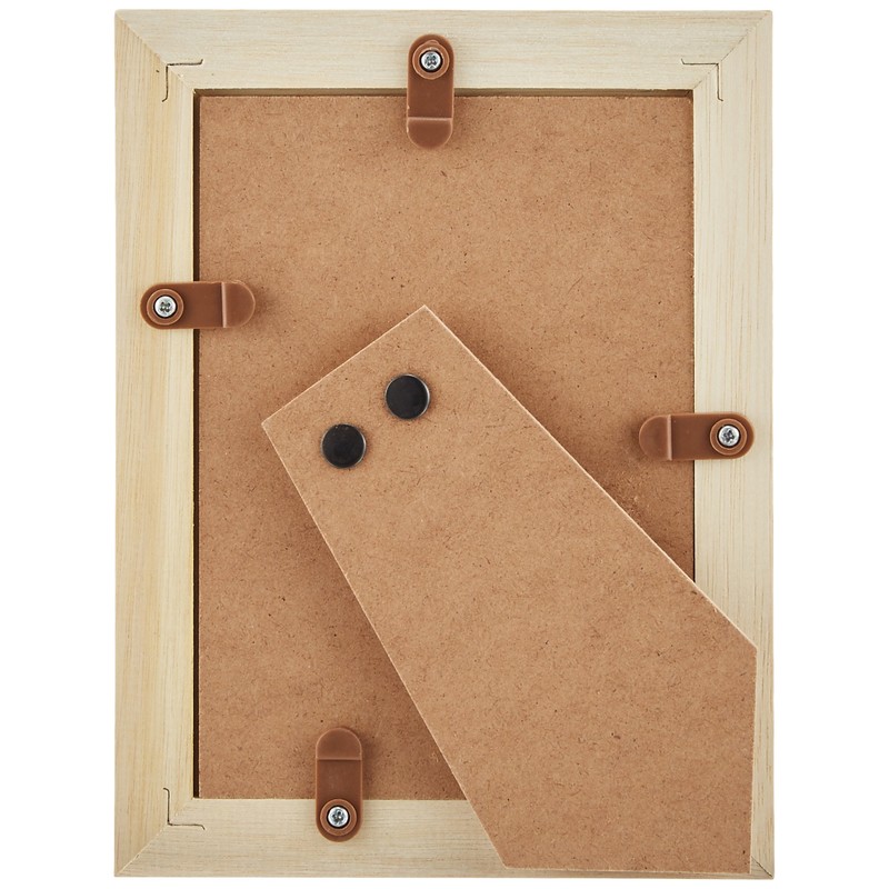 FUJICOLOR 66713 Digital Photo Frame D3 Natural L Wooden Beige