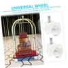 Ciieeo 5pcs Pulley Pu Office Chair Wheels Rubber Chair Casters