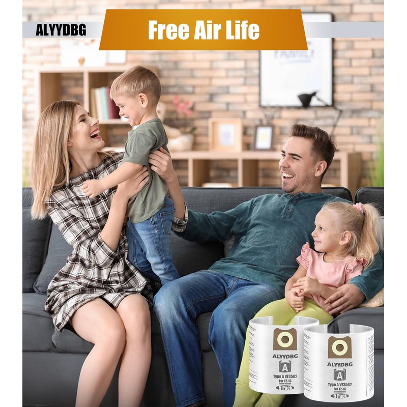 ALYYDBG for Ridgid Shop Vac bags 12-16 Gallon, Size A